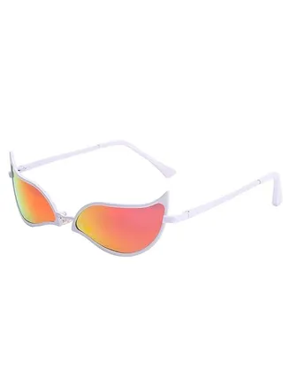 Anime Cat Eye Sunglasses, Cosplay , Anime Sunglasses , King of Thieves Don Quixote Doflamingo same model, UV400, 1 pc. 