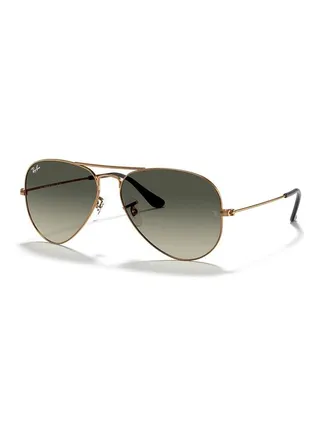 Gradient Aviator Sunglasses - Lens Size: 58 mm 