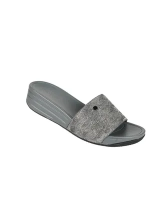 092-2633 Michelle Morgan Ladies Wedge Sandals Grey 214RJ901 
