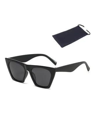 Fashion Square Sunglasses - Black 
