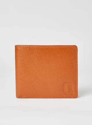 Genuine Leather Wallet Tan 