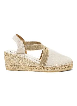 Terra-V Vintage Espadrile Wedges Ecru 