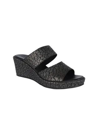 Michelle Morgan Ladies Wedge Sandals MM 302 Grey 