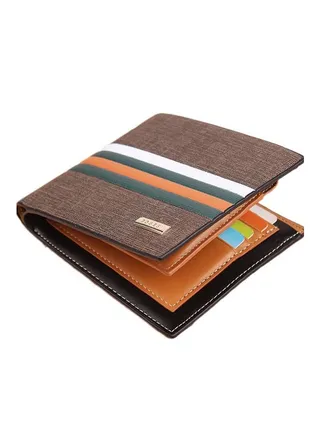Bifold Wallet With Money Clip Multicolour 
