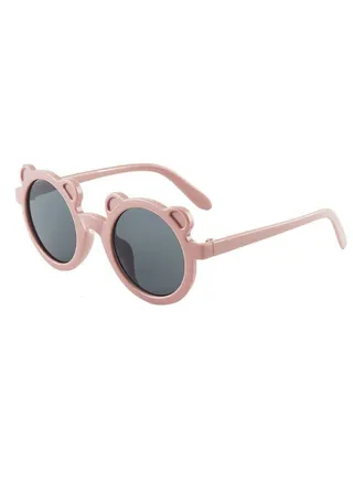 Summer round frame bear children's sunglasses 