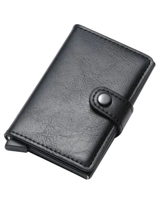 Solid Pattern Smart Wallet Black 