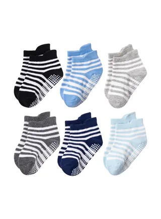 Toddler Socks for Boys and Girls Non-Slip Baby Socks Breathable Low Cut Anti Skid Socks for Kids 