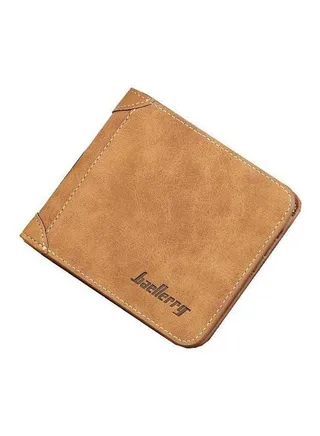 Baellerry Detail Casual Bifold Wallet Yellow 