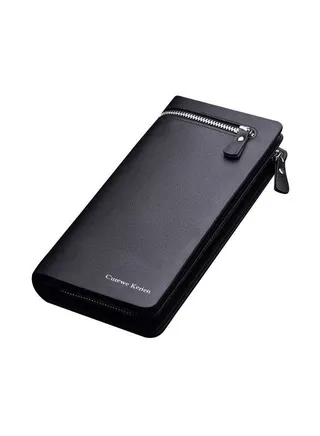 Genuine Leather Wallet Black 