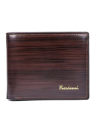 Multifunctional Leather Wallet Brown 