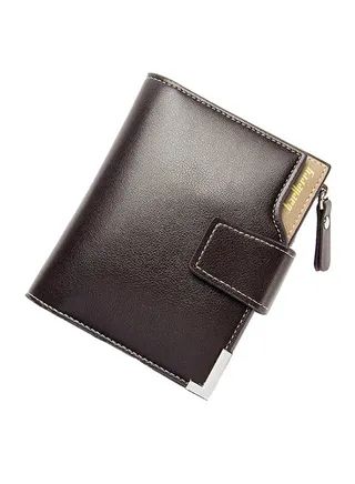 PU Leather Credit Card Holder Brown 