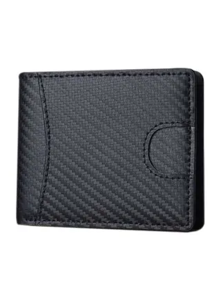 Bi-Fold Leather Wallet Black 