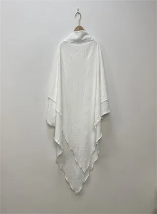 Simple And Fashionable Solid Color Scarf White 