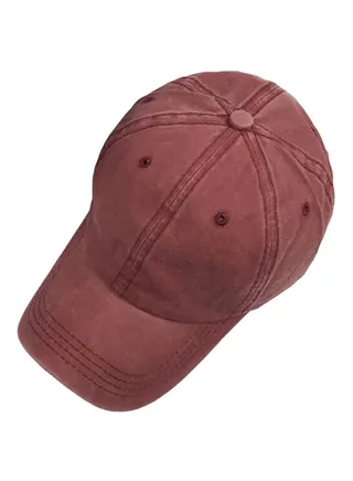 Adjustable Baseball Cap Burgundy 