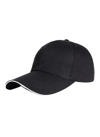 Adjustable Snapback Baseball Cap Black/White 