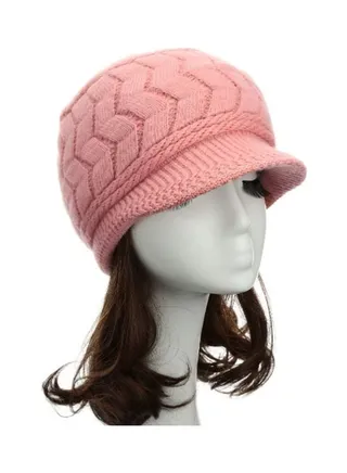 Knitted Cold Cap Pink 