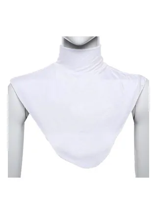 Comfortable Top Neck Scarf White 