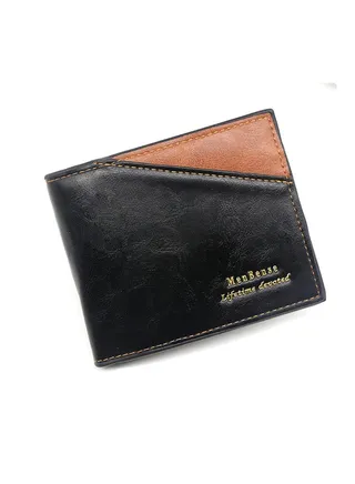Men's Wallet Short Wallet Card Holder Id Bag 12*9.5*1.5cm 