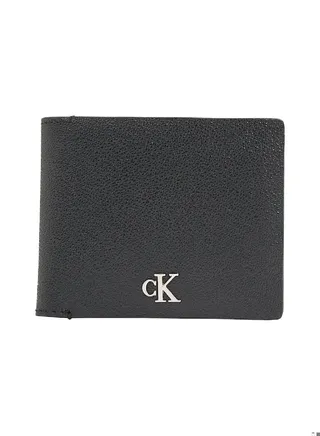 Men's Leather RFID Billfold Wallet -  pebbled leather, Black 