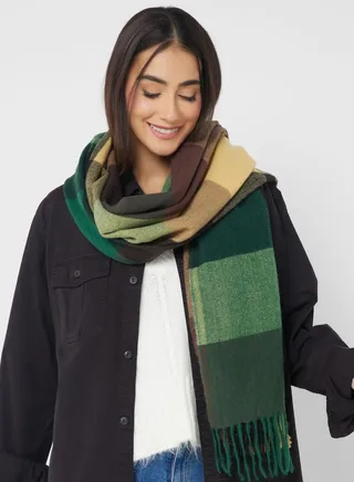 Color Block Winter Scarf