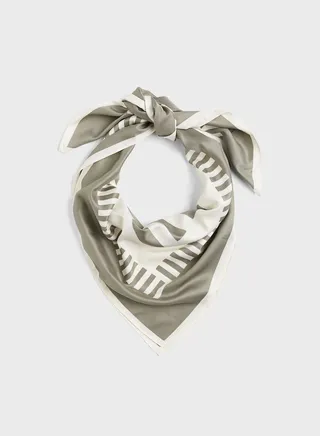 Printed Satin Scarf