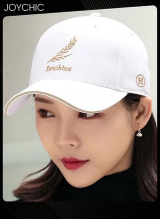 Anti-UV Breathable Quick-drying Baseball Cap  Spring Summer Autumn Embroidered Casual Hat for Women Men Youth Outdoor Sport White 