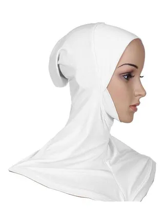 Comfortable Chin Long Scarf White 