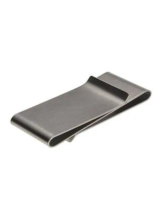 Money Clip Credit Card Holder Silver/Black 