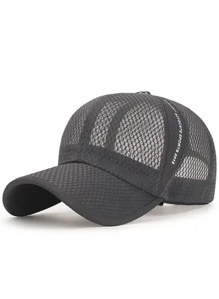Adjustable Strip Sport Cap Grey 