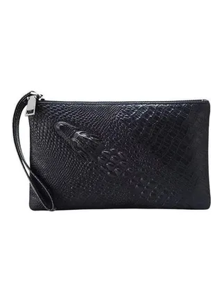Fashion Genuine Leather Purse Black 