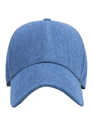 Solid Pattern Baseball Cap Dark Blue 