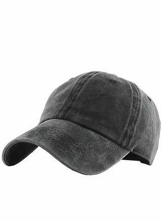 Baseball Caps, Black Vintage Baseball Hats, Plain Adjustable Baseball Cap, Classic Panel Hat, Fashionable Dad Hat Fit Outdoor Sports Sun Hat in Summer Fits Men Women, 1 Pcs 
