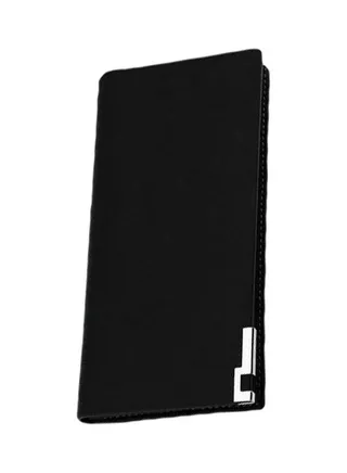 Leather Paragraph Wallet Black 