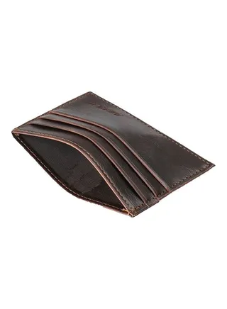 PU Leather Card Case Brown 