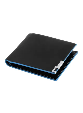 Leather Bifold Wallet Black 