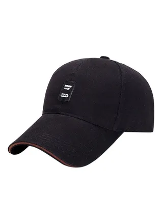Baseball Snapback Cap Black 