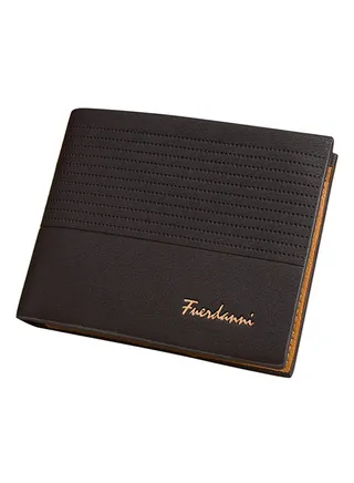 Bi-Fold Leather Wallet Black 