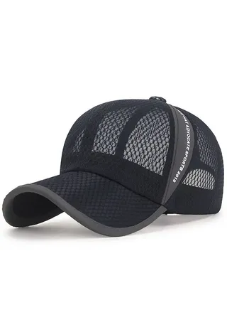 Adjustable Strip Sport Cap Light Dark Blue 
