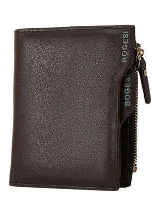 Classic Pattern Wallet Brown 