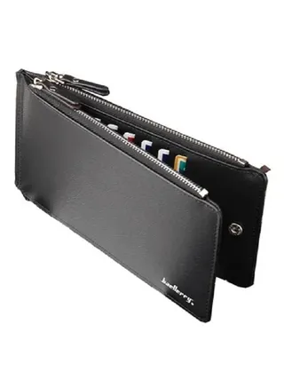 Slim Bi-Fold PU Leather Wallet 