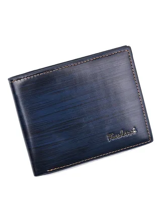 Multifunctional Leather Wallet Dark Blue 