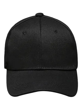 Cotton Solid Baseball Cap Black 