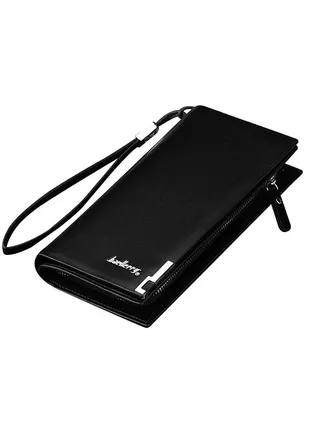 Men's Bifold Leather Zip Coin Handbag Multi Card Holder Purse Long Wallet Clutch 