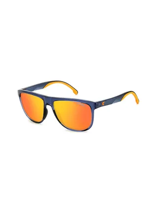 Men's UV Protection Sunglasses - Carrera 8059/S Blue/Orange 58 - Lens Size: 58 Mm 
