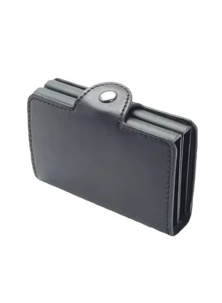 Leather Card Case Black 