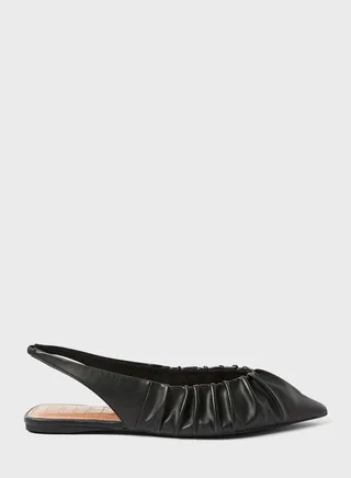 Scrunchy Slingback Ballerinas