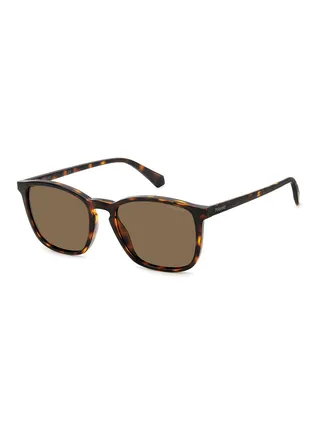 Men's UV Protection Square Sunglasses - Pld 4139/S Hvn 54 - Lens Size: 54 Mm 