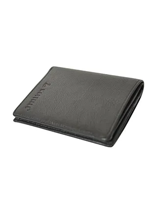Bifold Leather Wallet Black 