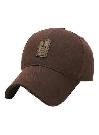 Baseball Snapback Cap Brown 