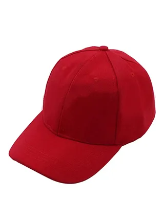 Baseball Snapback Cap Red 